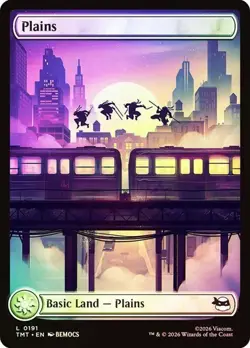 Foil Land Set (Full Art) [TMNT] MTG - Image 2