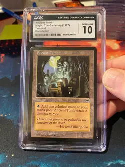 MTG Tempest Ancient Tomb CGC 10 - Image 3