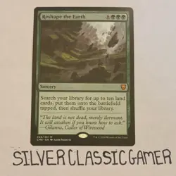 Wizards of the Coast Reshape the Earth Commander Legends 249 Mythic Green Regul… - Image 1