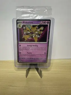 Pokemon Alakazam 082/167 SEALED Cosmos Holo Blister Exclusive TCG Card English - Image 1
