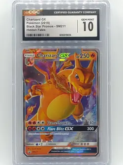 Pokemon 2019 Hidden Fates Charizard GX SM211 Black Star Promo CGC 10 Gem Mint 💎 - Image 1