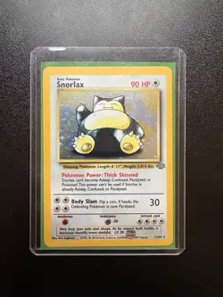 Pokemon Snorlax 90 HP 11/64 Jungle Holo Rare Unlimited Basic 1999 Card - Image 2