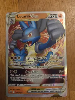 Pokemon Card Lucario V Star SWSH214 Black Star Promo Ultra Rare NM - Image 3