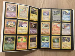 240+ Pokemon Cards in Binder including Holos and Rares Vintage e series - Image 2