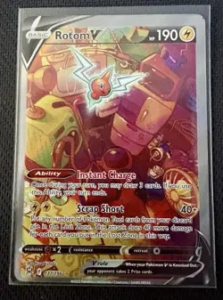 Pokemon Rotom V (Alternate Full Art) 177/196 Swsh11: Lost Origin Holo - Image 1