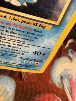 1999 Pokemon Blastoise 2/102 Holo Base Set Spanish WOTC MP - Image 5