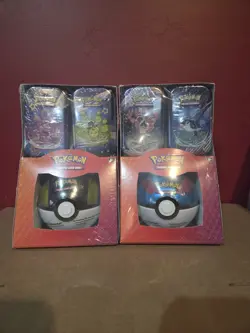 (Lot Of 2) Pokemon Paldean Fates Sam’s Club Exclusive 3 Tin Pack -Factory Sealed - Image 1