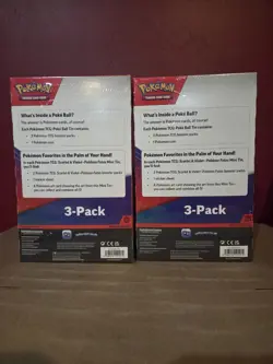 (Lot Of 2) Pokemon Paldean Fates Sam’s Club Exclusive 3 Tin Pack -Factory Sealed - Image 2