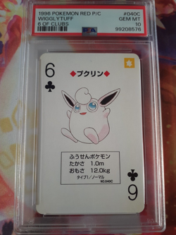 SEQUENTIAL 1996 Pokemon Jigglypuff + Wigglytuff Red Playing Cards Both PSA 10 - Image 4