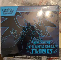 Pokemon TCG Mega Evolution Phantasmal Flames Elite Trainer Box ETB New - Image 1