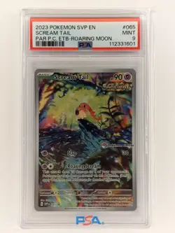 2023 POKEMON PARADOX RIFT POKEMON CENTER ETB PROMO SVP #065 SCREAM TAIL PSA 9 - Image 1