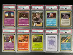 Pokemon TCG PSA Mix Lot of 10 Slabs Total - Image 1