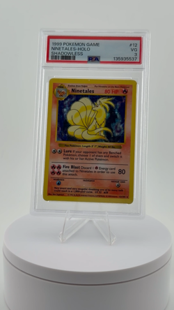 1999 POKEMON GAME #12 NINETALES-HOLO SHADOWLESS PSA VG 3 - Image 2