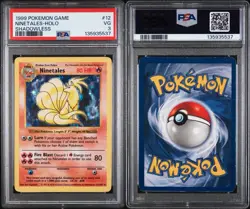 1999 POKEMON GAME #12 NINETALES-HOLO SHADOWLESS PSA VG 3 - Image 4