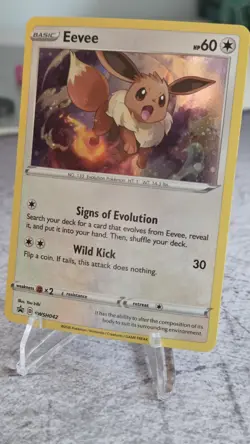 💫Fart SWIRL💫 Pokemon Eevee SWSH042 - Black Star Promo Cosmo Holo - LP/NM - Image 3