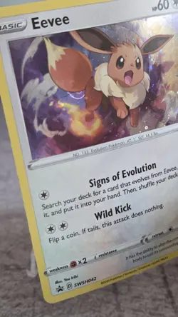 💫Fart SWIRL💫 Pokemon Eevee SWSH042 - Black Star Promo Cosmo Holo - LP/NM - Image 5