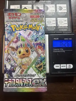 Heavy 16.26g Pokemon Sealed Terestal Festival Japanese Booster Pack - Image 1