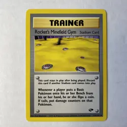 Pokemon TCG Gym Challenge Set Rocket's Minefield Gym Trainer 119/132 Non Holo LP - Image 1