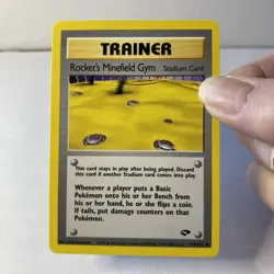 Pokemon TCG Gym Challenge Set Rocket's Minefield Gym Trainer 119/132 Non Holo LP - Image 3