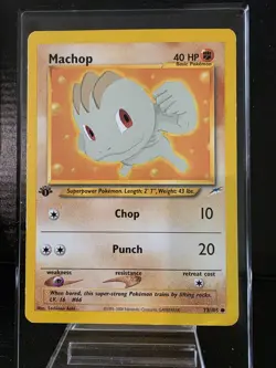 Pokemon TCG Machop 73/105 Neo Destiny Regular 1st Edition - Image 1
