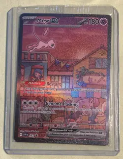 Pokemon Mew ex SVP EN 053 Sealed Promo Full Art Holo Basic 180 HP English 2023 - Image 1
