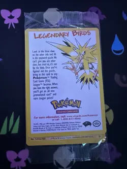 SEALED Pokemon Legendary Birds Promo-Zapdos - Image 1
