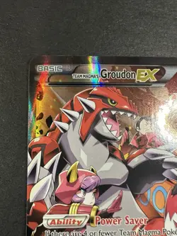 Pokemon TCG Team Magma's Groudon EX 15/34 Double Crisis Holo Rare LP - Image 4