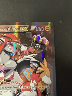 Pokemon TCG Team Magma's Groudon EX 15/34 Double Crisis Holo Rare LP - Image 5