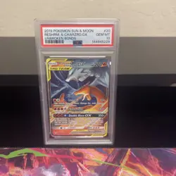 PSA 10 Reshiram & Charizard GX 2019 Unbroken Bonds 20/214 Pokemon - Image 1