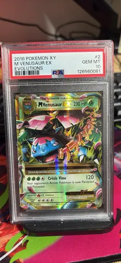 2016 Pokemon XY Evolutions Mega Venusaur EX 2/108 PSA 10 GEM MINT - Image 1