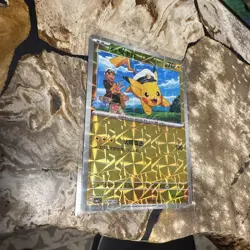 NM Captain Pikachu Rotary Holo 0704/09 Chinese Pokemon Gem Pack Vol 1 - Image 5