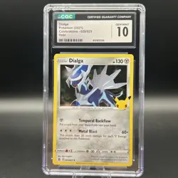 Pokemon TCG Dialga Celebrations 020/025 Holo Rare - Graded CGC 10 - Image 1