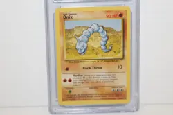 Vintage 1999 Onix #56/102 Pokemon Base Set Unlimited Graded CGC 8.5 NM/Mint+ - Image 3