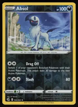 ABSOL 164/264 RARE FUSION STRIKE POKEMON REVERSE HOLO NM/M - Image 1