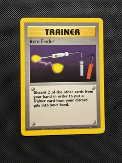 Pokemon TCG Item Finder 74/102 Base Set Rare LP 1999 WoTC Unlimited - Image 1