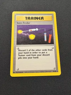Pokemon TCG Item Finder 74/102 Base Set Rare LP 1999 WoTC Unlimited - Image 2