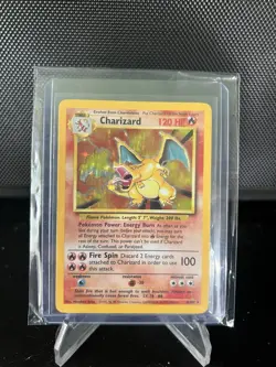 Pokemon Charizard Base Set 4/102 Holo Rare 120 HP Wizards of the Coast 1999 - Image 2