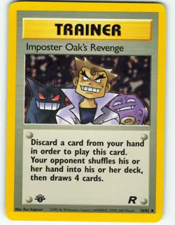 Imposter Oak's Revenge - 1st Edition - 76/82 Team Rocket - WOTC Pokemon TCG 2000 - Image 1