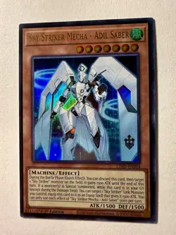 x1 Sky Striker Mecha - Adil Saber - L26D-ENS04 - Ultra Rare - 1st Edition Yugioh - Image 1