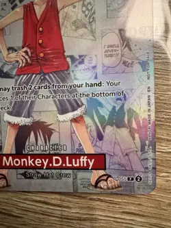 Bandai Monkey.D.Luffy US Voyage Promo P-055 One Piece CCG Card - Image 3