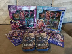 One Piece Illustration Box 3 & 4, 2 Vol 2 Tin, 10 OP-14 Sleeved booster - Image 1
