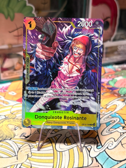 Donquixote Rosinante OP12-108 One Piece Illustration Promo Alt Art NM Pack Fresh - Image 1