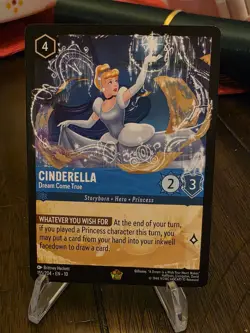 Disney Lorcana Whisper Cinderella Dream Come True Legendary Non Foil Rare NM/M - Image 1