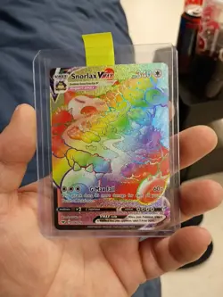 Pokemon TCG Snorlax VMAX Holo Secret Rare Card Sword & Shield Base Set 206/202 - Image 4