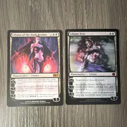 Magic: The Gathering Planeswalker Card Lot - Liliana Vess, Liliana x2 - Image 1