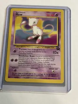 1 Vintage 1999 Pokemon Card Mew Black Star Promo 8 Non Holo WOTC - Image 4