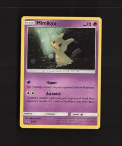 Mimikyu SM29 Sun & Moon Black Star Promo Holo Pokemon Card LP - Image 1