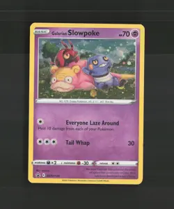 Galarian Slowpoke SWSH126 Sword & Shield Black Star Promo Holo Pokemon Card LP - Image 1