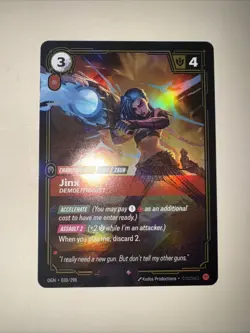 2025 League of Legends Riftbound TCG Jinx Rare Card 030/298 Card Game CCG - Image 1