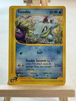 Pokemon Nintendo 2002 Card Lot Totodile Croconaw Feraligatr Professor Elm - Image 3